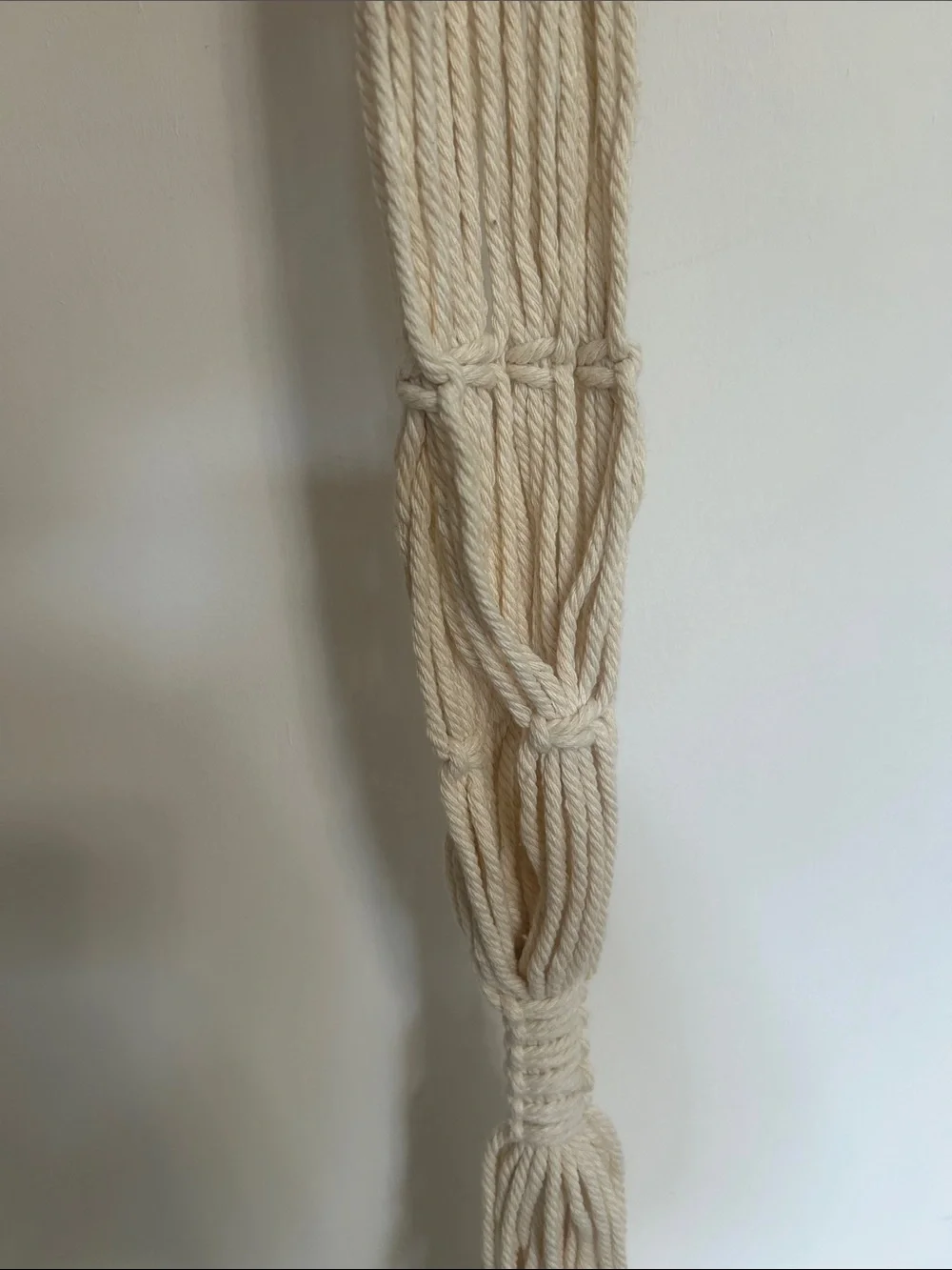 Cream Macramé Wall Hanging Boho Decor